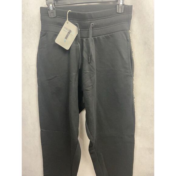 Gymshark Womens Oversized Fit Monogram Fleece Joggers Black Size XS NWT … - Picture 7 of 15